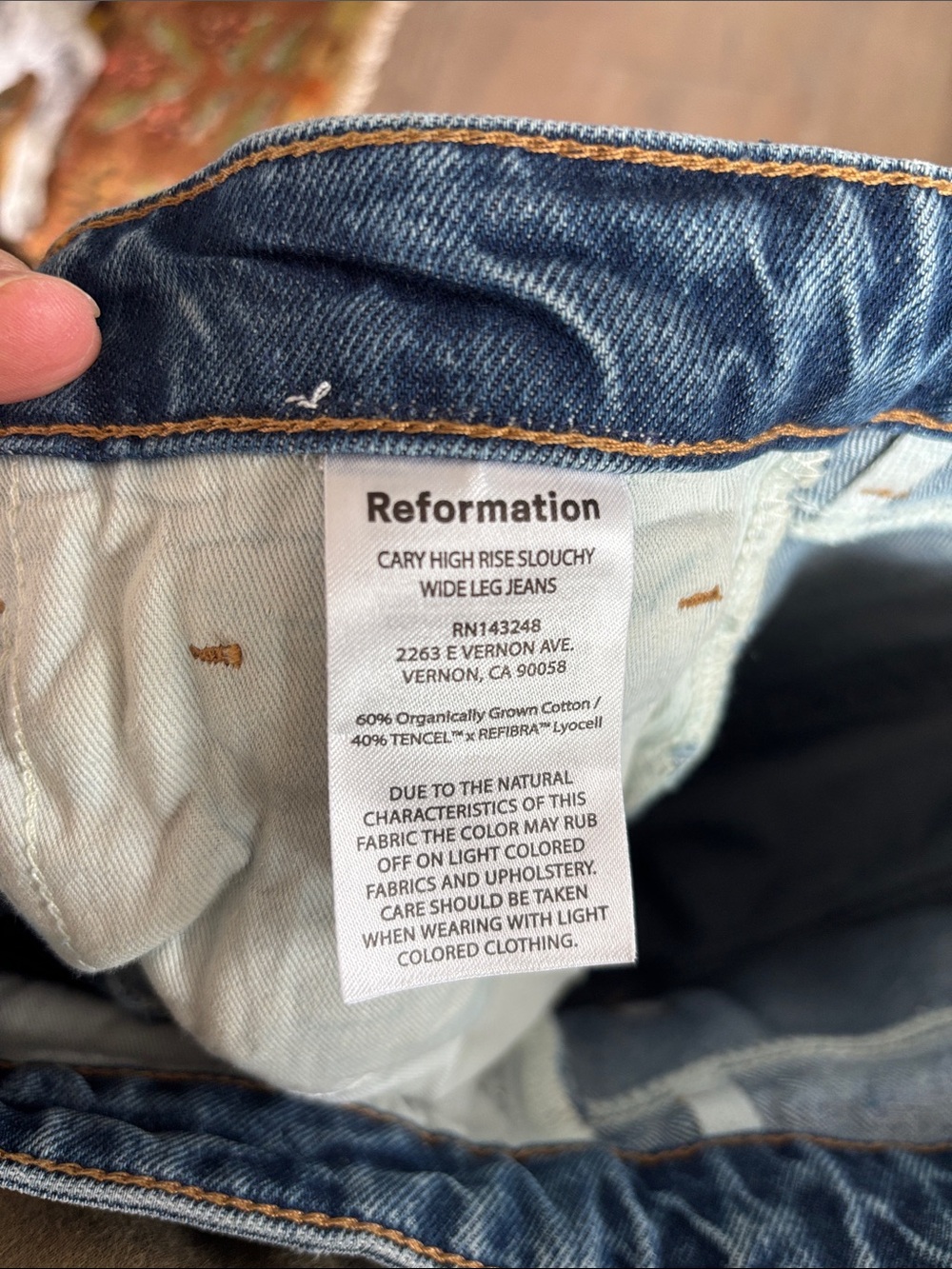 Reformation Cary High Rise Slouchy Wide Leg Studded Jeans size 31 - Picture 10 of 11